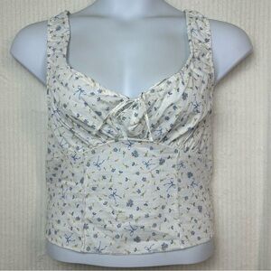 New Self Steem Juniors Floral Print Women's Top Size XL